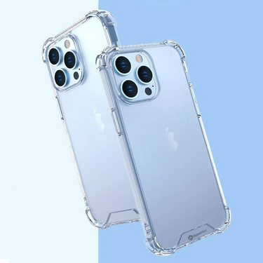 iPhone 15 Hybrid Acrylic + TPU Clear Shockproof Case Cover - Total Drop-Proof Protection Made From Non-Toxic Polymers